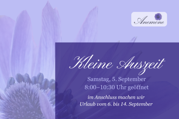 2026 Anemone Auszeit September
