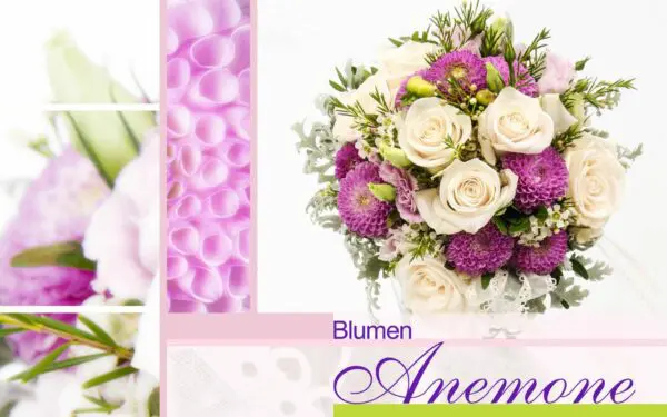 Blumenstrauß rosa und weiß mit Rosen in München