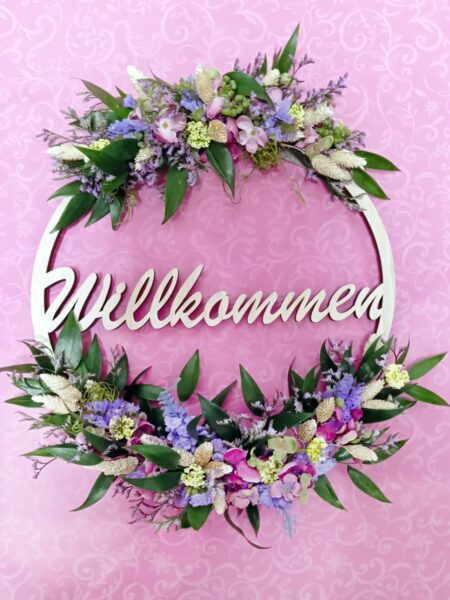 Blütenkranz Willkommen